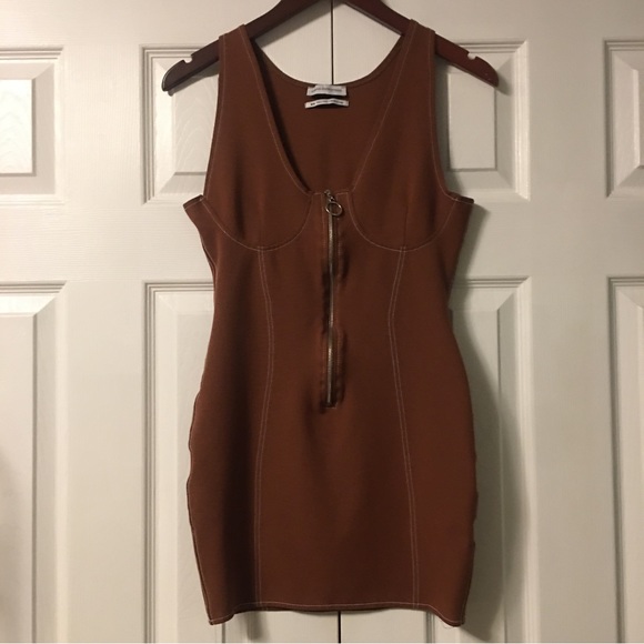 Urban Outfitters Chandler Zip-Front Bodycon Dress - Picture 7 of 13
